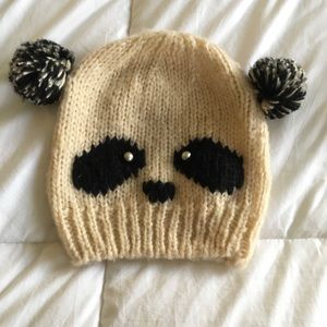 🦋 Panda bear knit beanie